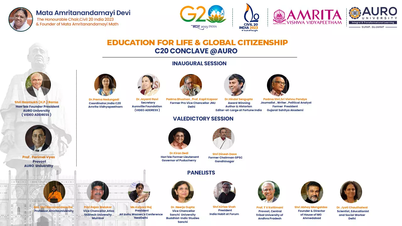 C20 Conclave: Education for Life and Global Citizenship 27th May 2023