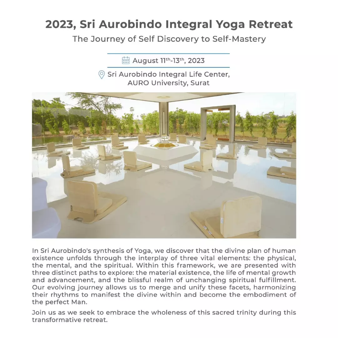 Sri Aurobindo Yoga Retreat, 2023